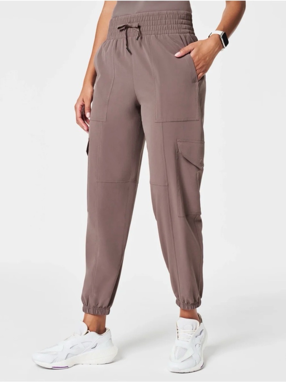 Spanx Casual Friday Cargo Jogger Taupe/Smoke small